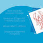 Hand Drawn Red Lobster Illustrated Blank Greeting Card, thumbnail 8 of 11