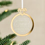 Engagement Ring Christmas Hanging Decoration, thumbnail 1 of 2