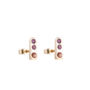 Box Of Light Gold, Ruby And Sapphire Stud Earrings, thumbnail 4 of 4
