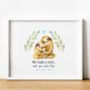 Personalised New Baby Adoption Gift Sloth Print, thumbnail 1 of 4