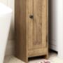 Slim Bathroom Floor Storage Cabinet Adjustable Shelves, thumbnail 6 of 7