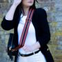 Brown, Orange And Black Stripe Bag Strap | Extra Long Crossbody Replacement Bag Strap, thumbnail 3 of 3