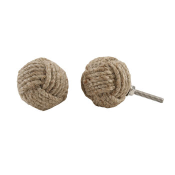 Set Of Two Jute Rope Drawer Pulls, 2 of 2