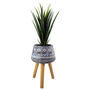 Large Blue Composite Planter With Stand, thumbnail 2 of 9
