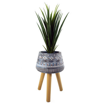 Large Blue Composite Planter With Stand, 2 of 9