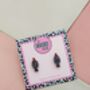Soy Sauce Glitter Resin Studs / Sushi Lover Gift / Chef Gift / Fun Food Inspired Jewellery, thumbnail 4 of 5