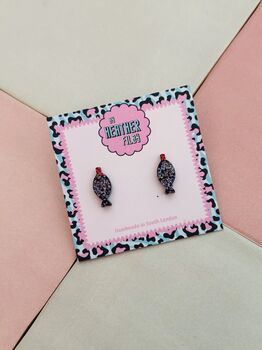 Soy Sauce Glitter Resin Studs / Sushi Lover Gift / Chef Gift / Fun Food Inspired Jewellery, 4 of 5