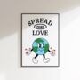 Spread More Love Retro Print, thumbnail 1 of 7