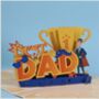 Pop Up 3D Best Dad Card For Father’s Day, thumbnail 2 of 2