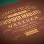 Wrexham Fc Football Personalised Gift Dragons Newspaper History Book, thumbnail 1 of 12