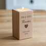 Personalised Wedding Date Candle Holder Gift, thumbnail 1 of 6