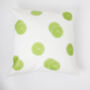 Lime Slices Linen Cushion Contemporary Fun Design, thumbnail 2 of 2