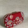 Red Oval Handcrafted Clutch Bag, thumbnail 1 of 4