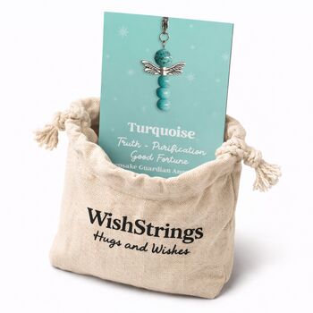 Turquoise Guardian Angel Keepsake Good Fortune, 2 of 3