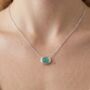 Enso Amazonite And 925 Sterling Silver Necklace, thumbnail 4 of 5