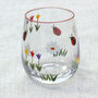 Hand Painted Red Floral Drinking Glasses, thumbnail 3 of 6