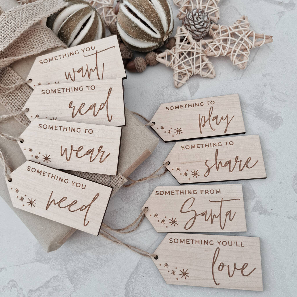 Mindful Christmas Gift Tags Want Wear Need Read, 1 of 3