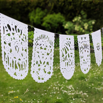 Mexican Wedding Decorations Papel Picado Paper Bunting, 2 of 10