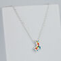 Sterling Silver Geometric Llama Pendant Necklace, thumbnail 1 of 5