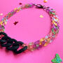 Big Bold Rainbow Acrylic Link Necklace, thumbnail 3 of 5