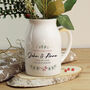 Personalised Christmas Flower Jug, thumbnail 3 of 3