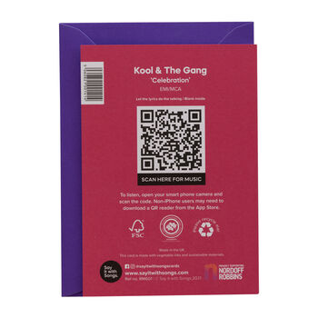 'Celebration' Streamable Song Card, 2 of 2