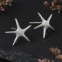 Large Sterling Silver Starfish Stud Earrings, thumbnail 2 of 7