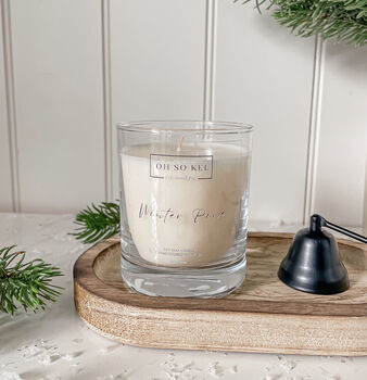 Winter Pine Luxury Lidded Candle In Gift Bag, 5 of 8