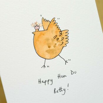 Personalised ‘Dancing Chicken’ Handmade Card, 6 of 12