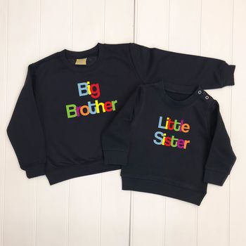 Multicoloured Sibling Sweatshirt Set, 3 of 5