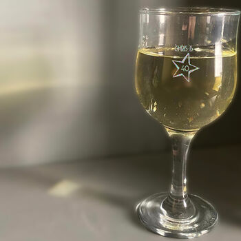Personalised 40th Birthday Gift Wine Glass, 3 of 5