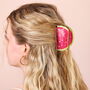 Large Pink Melon Hair Clip, thumbnail 1 of 4