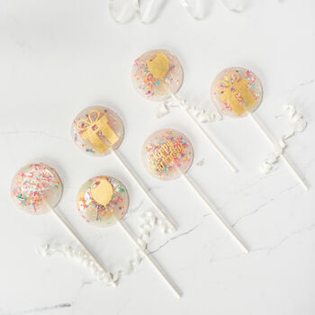 Six Birthday Lollipops In A Gifting Set, 4 of 4
