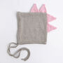 Dinosaur Baby Bonnet Easy Knitting Kit, thumbnail 3 of 12