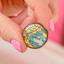 Personalised Vintage Map Token Keyring For Her, thumbnail 3 of 12