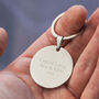 Love You To The Moon And Back Steel Keyring, thumbnail 3 of 6