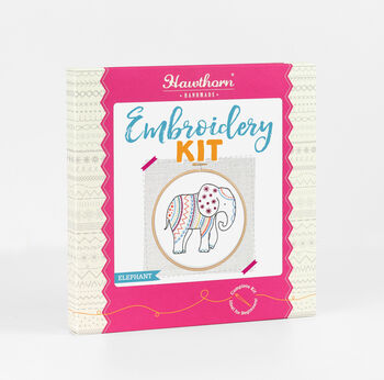 Elephant Embroidery Kit, 2 of 7