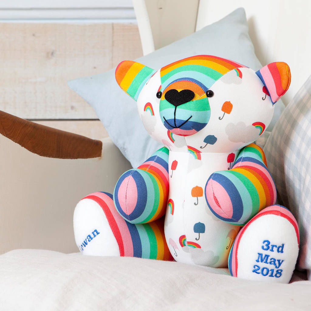 Baby clothes store keepsake bear