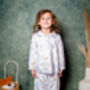 Children's Cotton Pyjama Set Woodland Snow Forest, thumbnail 2 of 7