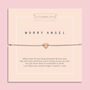 Worry Angel Tarnish Resistant Gold Heart Bracelet, thumbnail 1 of 6