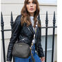 Personalised Black Handbag With Canvas Strap, thumbnail 2 of 6