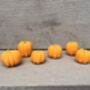 Set Of Six Mini Pumpkin Candles, thumbnail 2 of 4