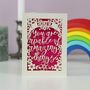 You Are Capable Of Amazing Things Papercut Card, thumbnail 1 of 6