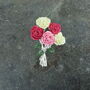 Roses Bunch Of Assorted Colours Brooch, thumbnail 1 of 4