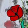 Red Poppy Everlasting Stained Glass Flowers, thumbnail 1 of 7