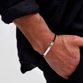 Friendship Plate Personalised Bracelet Steel, 2 of 8
