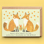 Fox Girlfriend Birthday Card, thumbnail 1 of 2