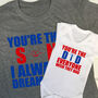 Personalised Dad And Son T Shirt Set, thumbnail 2 of 9