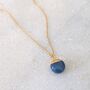 The Orb Blue Opal October Birthstone Necklace, thumbnail 3 of 8