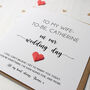 Personalised Wedding Day Card For Wife, thumbnail 3 of 6